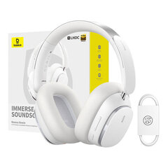 Baseus Bowie H1 Wireless Headphones Bluetooth 5.2 (white) цена и информация | Наушники | pigu.lt