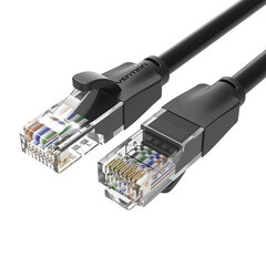 UTP Category 6 Network Cable Vention IBEBD 0.5m Black цена и информация | Кабели и провода | pigu.lt