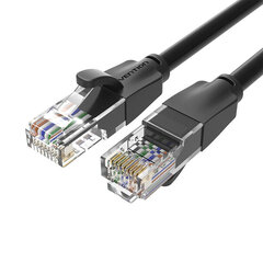 UTP Category 6 Network Cable Vention IBEBS 25m Black цена и информация | Кабели и провода | pigu.lt