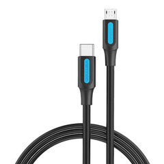 USB-C 2.0 to Micro-B 2A cable 1m Vention COVBF black цена и информация | Кабели для телефонов | pigu.lt