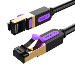 Category 7 SFTP Network Cable Vention ICDBH 2m Black цена и информация | Кабели и провода | pigu.lt