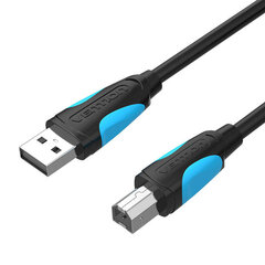 USB 2.0 A to USB-B printer cable Vention VAS-A16-B200 2m Black цена и информация | Кабели и провода | pigu.lt