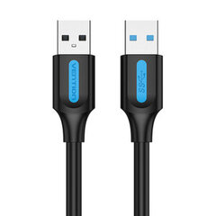 USB 3.0 cable Vention CONBD 0.5m Black PVC цена и информация | Кабели и провода | pigu.lt