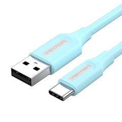 USB 2.0 A to USB-C 3A cable 1.5m Vention COKSG light blue цена и информация | Кабели для телефонов | pigu.lt