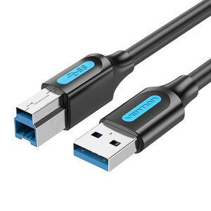 Vention, USB B, 3m kaina ir informacija | Kabeliai ir laidai | pigu.lt