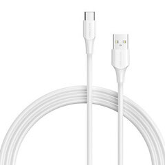 USB 2.0 A to USB-C 3A Cable Vention CTHWF 1m White цена и информация | Кабели для телефонов | pigu.lt