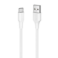 USB 2.0 A to USB-C 3A Cable Vention CTHWH 2m White цена и информация | Кабели для телефонов | pigu.lt