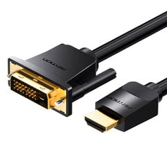Vention ABFBF, HDMI - DVI, 1 м цена и информация | Кабели и провода | pigu.lt