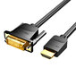 Vention ABFBI, HDMI - DVI, 3 m цена и информация | Kabeliai ir laidai | pigu.lt