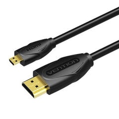 Vention VAA-D03-B150, Micro HDMI, 1,5 м цена и информация | Кабели и провода | pigu.lt