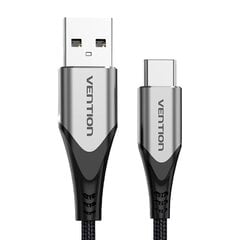 USB 2.0 A to USB-C 3A Cable Vention CODHI 3m Gray цена и информация | Кабели для телефонов | pigu.lt