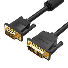 DVI(24+5) to VGA Cable 5m Vention EACBJ (Black) цена и информация | Кабели и провода | pigu.lt