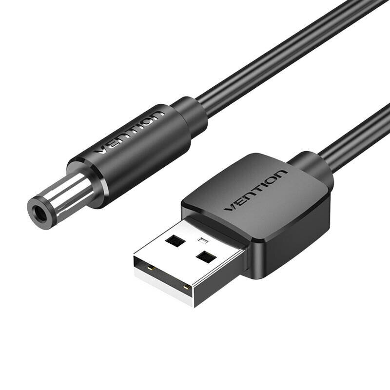 Vention USB/DC 5.5mm , 0.5 m kaina ir informacija | Kabeliai ir laidai | pigu.lt