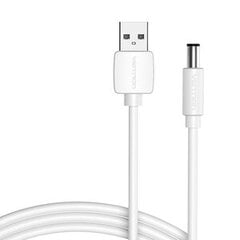 USB to DC 5.5mm Power Cable 0.5m Vention CEYWD (white) цена и информация | Кабели и провода | pigu.lt