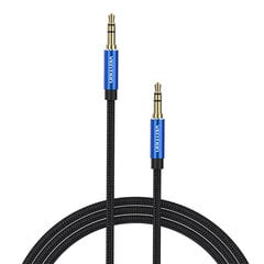 3.5mm Audio Cable 1m Vention BAWLF Black цена и информация | Кабели и провода | pigu.lt