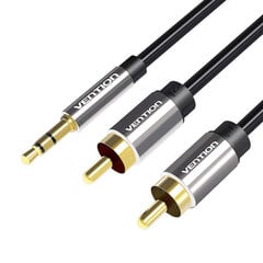 Vention BCFBI, 3.5mm Male to 2x RCA Male, 3m цена и информация | Кабели и провода | pigu.lt