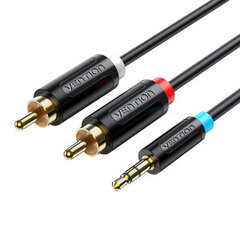 Vention BCLBH, 3.5mm Male to 2x Male RCA, 2m цена и информация | Кабели и провода | pigu.lt