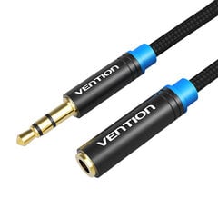 Braided 3.5mm Audio Extender 3m Vention VAB-B06-B300-M Black цена и информация | Кабели и провода | pigu.lt