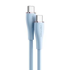 USB-C 2.0 to USB-C 5A Cable Vention TAWSG 1.5m Light Blue Silicone цена и информация | Кабели для телефонов | pigu.lt