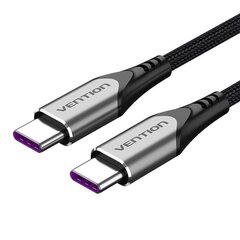 USB-C 2.0 to USB-C 5A Cable Vention TAEHH Gray 2m цена и информация | Кабели для телефонов | pigu.lt