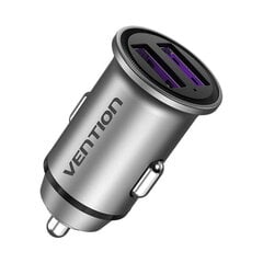 Автомобильное зарядное устройство Vention FFEH0 USB, серое цена и информация | Автомобильные электропринадлежности 12V | pigu.lt