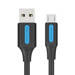 USB 2.0 A to Micro-B 3A cable 1.5m Vention COLBG black цена и информация | Кабели для телефонов | pigu.lt