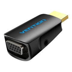 HDMI to VGA Adapter Vention AIDB0 with 3.5mm Audio цена и информация | Адаптеры, USB-разветвители | pigu.lt