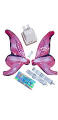Светящиеся крылья бабочки феи, светодиодные, набор цена и информация | Карнавальные костюмы | pigu.lt