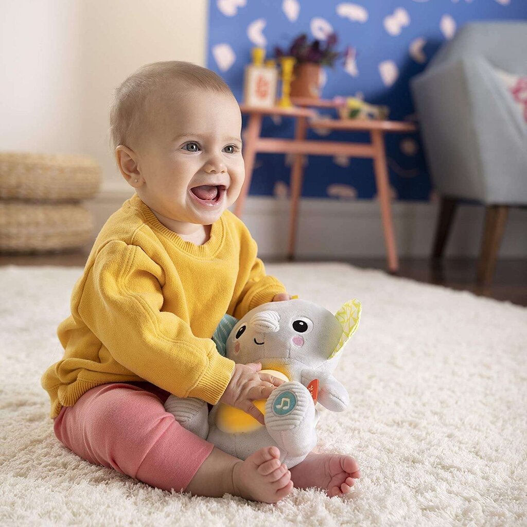 Šviečiantis dramblys su šviesa ir garsu Bright Starts kaina ir informacija | Žaislai kūdikiams | pigu.lt