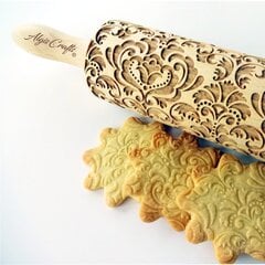 Algis Crafts dekoruotas kočėlas sausainiams ir keramikai Damask kaina ir informacija | Virtuvės įrankiai | pigu.lt