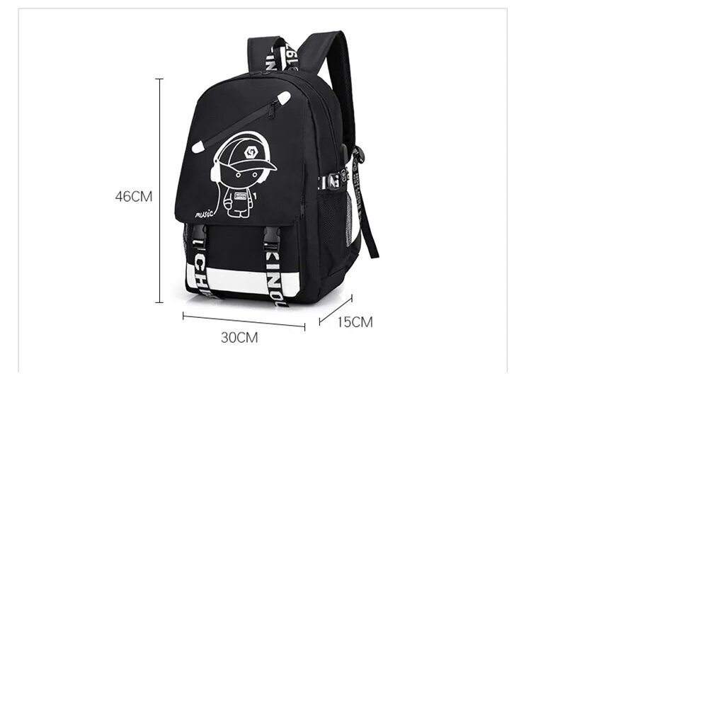 Mokyklinė kuprinė Music 5065506111, juoda kaina ir informacija | Kuprinės mokyklai, sportiniai maišeliai | pigu.lt