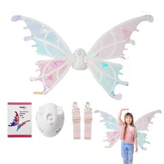 Светящиеся крылья бабочки феи, светодиодные, набор цена и информация | Карнавальные костюмы | pigu.lt