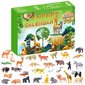 Advento kalendorius vaikams Zoologijos sodo gyvūnų figūrėlės KA7 цена и информация | Žaislai berniukams | pigu.lt