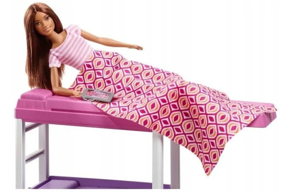 Miegamasis lėlei Barbie, 33cm kaina ir informacija | Žaislai mergaitėms | pigu.lt