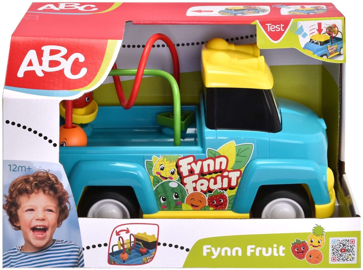 Virvele traukiama mašina Dickie ABC Fynn Friut kaina ir informacija | Žaislai kūdikiams | pigu.lt