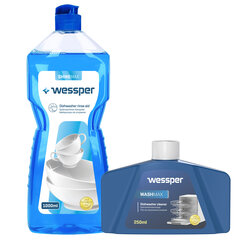 Жидкость для блеска посуды в посудомоечных машинах Wessper ShineMax Washmax, 2 шт. цена и информация | Очистители | pigu.lt