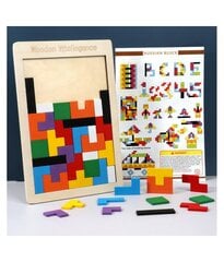 Medinė dėlionė Shantou toys Tetris, 40 d. kaina ir informacija | Lavinamieji žaislai | pigu.lt