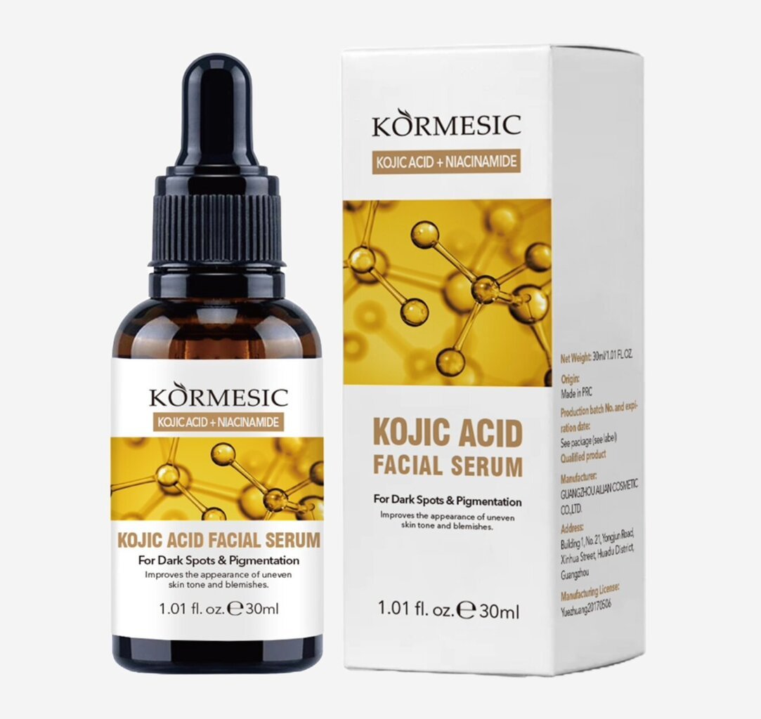 Kojic Acid Šviesinantis veido serumas Kojic Acid, 30 ml цена и информация | Veido aliejai, serumai | pigu.lt
