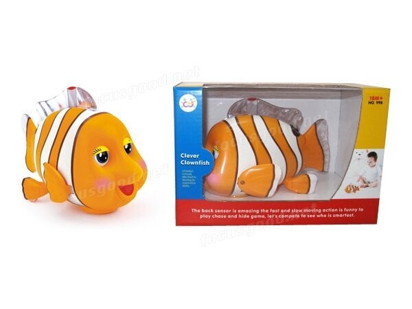 Interaktyvi žuvis CLOWNFISH Huile Toys цена и информация | Žaislai kūdikiams | pigu.lt