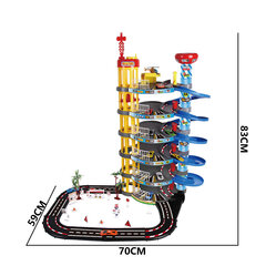 6 aukštų automobilių stovėjimo aikštelė su automobiliais kaina ir informacija | Žaislai berniukams | pigu.lt