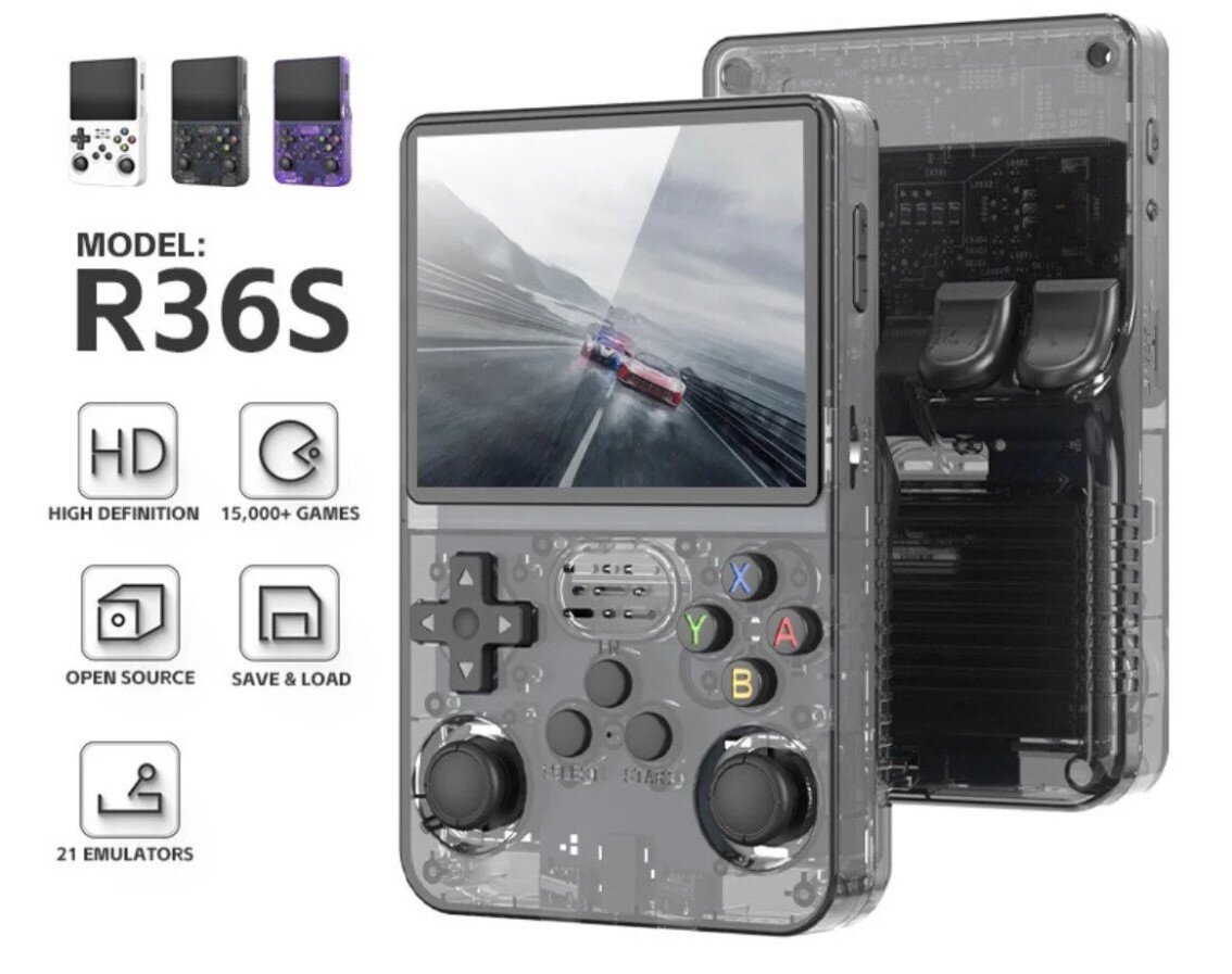 HappyJoe R36S, 64GB, Black kaina ir informacija | Žaidimų konsolės | pigu.lt