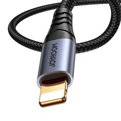 Joyroom stereo audio cable AUX 3.5 mm mini jack - Lightning for iPhone iPad 1.2 m black (SY-A06) цена и информация | Адаптеры, USB-разветвители | pigu.lt