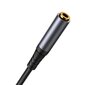 Audio kabelis Joyroom SY-A09 3,5mm (M) to 3,5mm (F) 1.2m juodas kaina ir informacija | Adapteriai, USB šakotuvai | pigu.lt