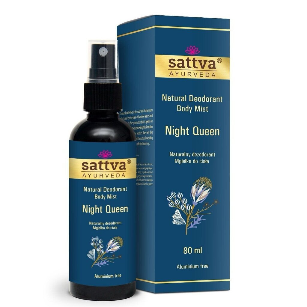 Dezodorantas Sattva Ayurveda Night Queen, 80 ml цена и информация | Dezodorantai | pigu.lt