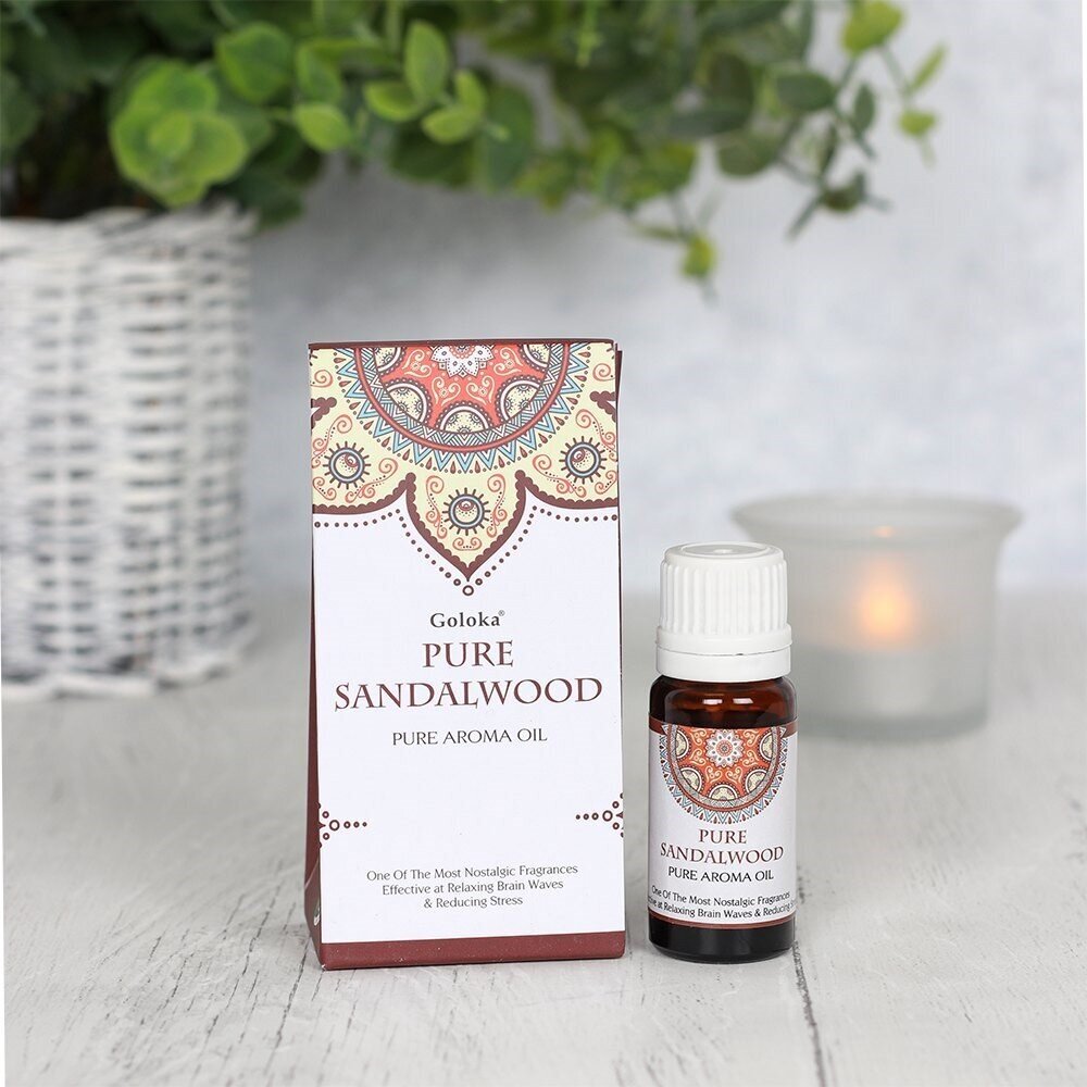 Aromatinis aliejus Goloka Pure Sandalwood, 10 ml kaina ir informacija | Eteriniai, kosmetiniai aliejai, hidrolatai | pigu.lt