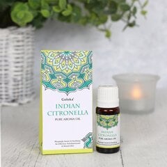 Aromatinis aliejus Goloka Indian Citronella, 10 ml цена и информация | Эфирные, косметические масла, гидролаты | pigu.lt