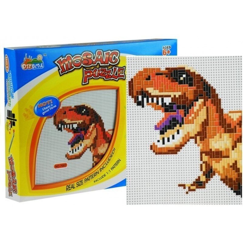 Lipni dėlionė su dinozauru Lean Toys kaina ir informacija | Dėlionės (puzzle) | pigu.lt