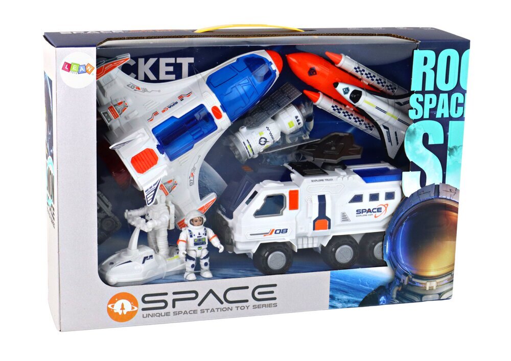 Kosmoso transporoto priemonių rinkinys vaikams Lean Toys цена и информация | Žaislai berniukams | pigu.lt