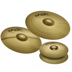 Būgnų lėkščių komplektas Paiste 101 Brass Universal kaina ir informacija | Priedai muzikos instrumentams | pigu.lt