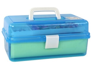 Набор раскладных чемоданчиков для изготовления украшений, синий цена и информация | Игрушки для девочек | pigu.lt
